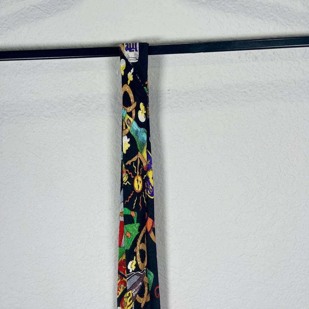 Novelty Necktie Beer Pizza Food Print Party‎ Funky Tie